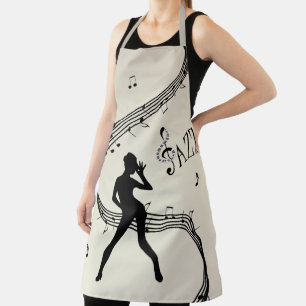 Jazz Dance Golden Music Apron