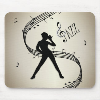 Jazz Dance Golden Music Mouse Pad