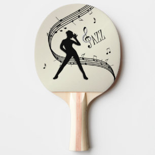 Jazz Dance Golden Music Ping Pong Paddle