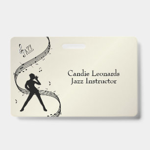 Jazz Dance Instructor with Name a/ Station Golden  Badge