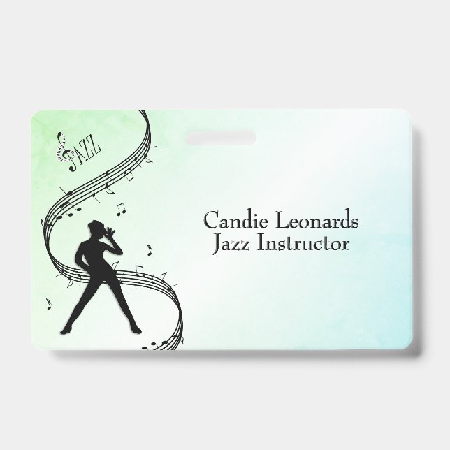 Jazz Dance Instructor with Name and Station Badge (Front)