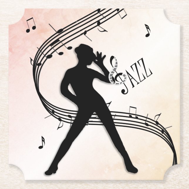 Jazz Dance Paper Coaster (Front)