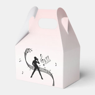 Jazz Dance Pink Music Favor Box