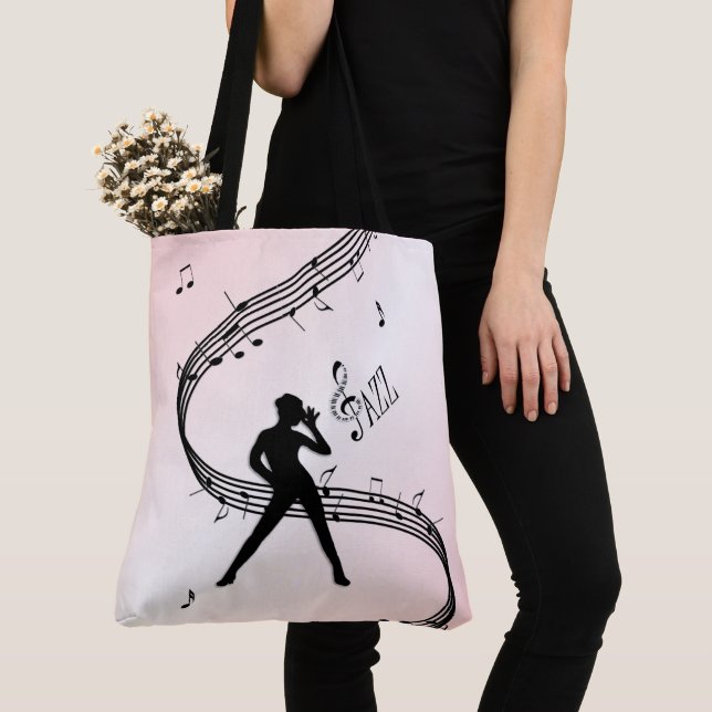 Jazz Dance Sac fourre-tout de musique rose (De près)