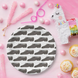 Jazz Dance Shoes Slippers Ballerina Dancer Class Paper Plate