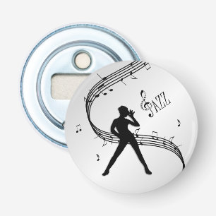 Jazz Dance Silver Bottle Opener