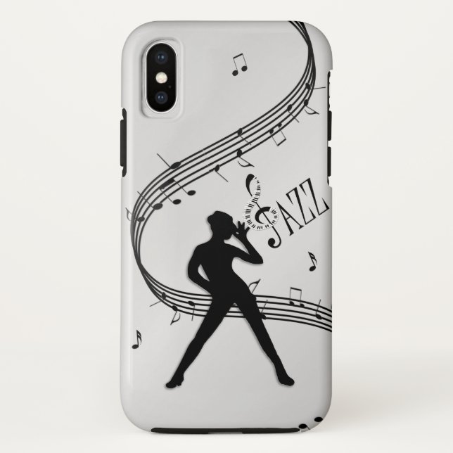 Jazz Dance Silver Case-Mate iPhone Case (Back)