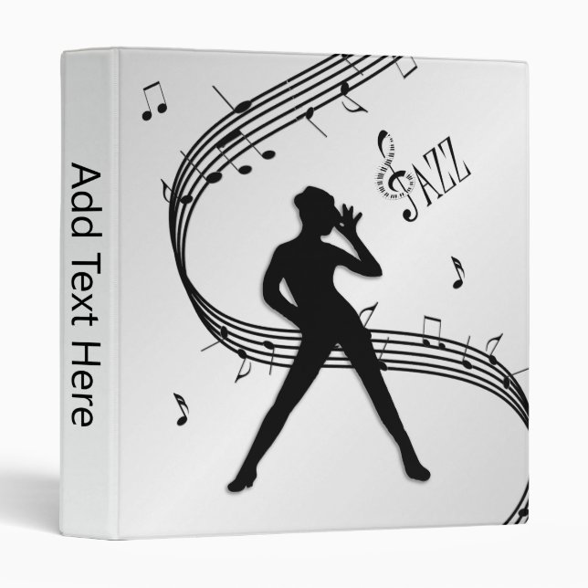 Jazz Dance Silver Personal Binder (Front/Spine)
