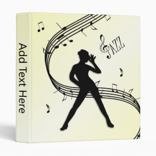 Jazz Dance Yellow Music Binder