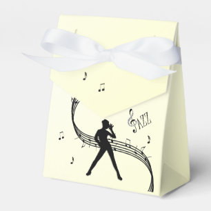 Jazz Dance Yellow Music Favor Box