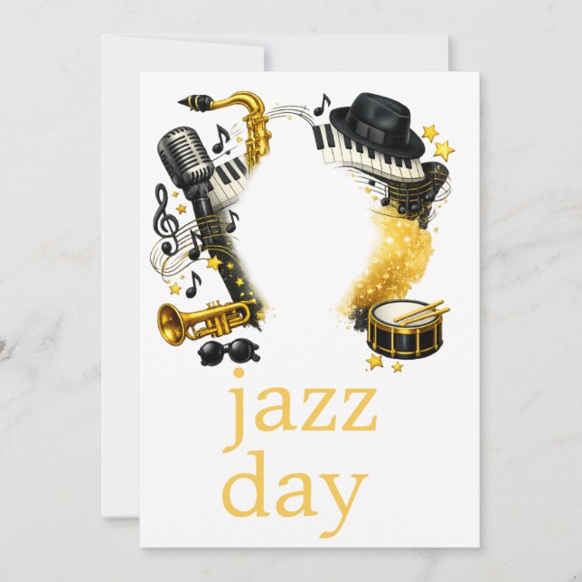 jazz day  invitation (Front)