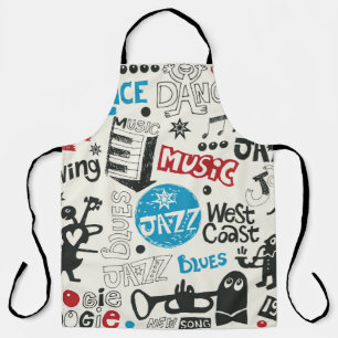 jazz doodle mix apron