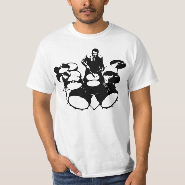 Jazz Drummer T-Shirt (Front)