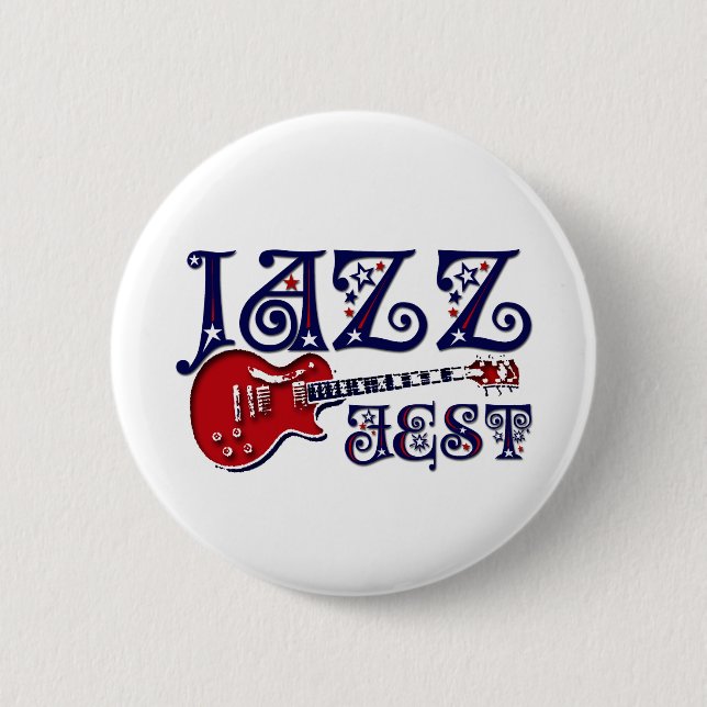 JAZZ FEST 2 INCH ROUND BUTTON (Front)