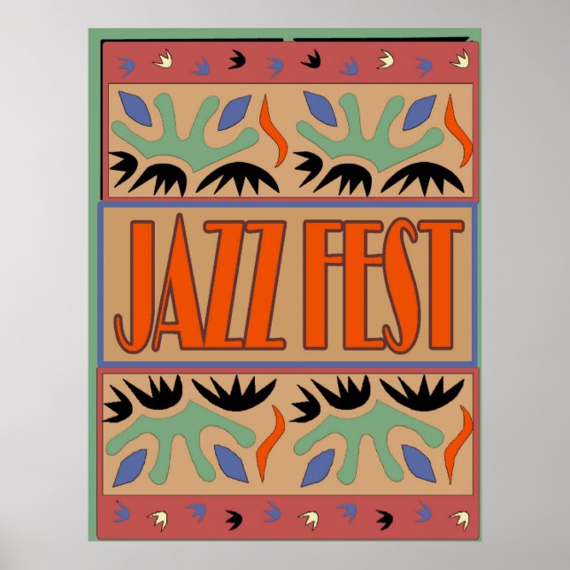Jazz Fest After Matisse Poster (Front)