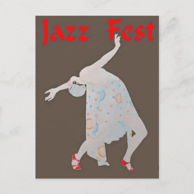 Jazz Fest Dancer 3 Postcard (Front)