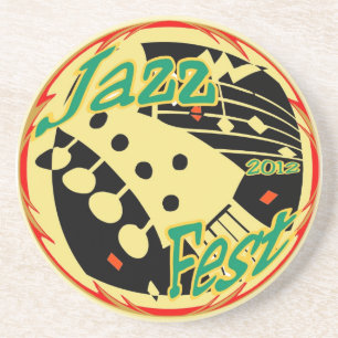 Jazz fest Guitar 12 Coaster