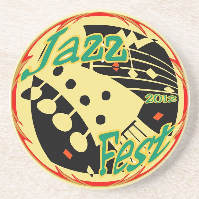 Jazz fest Guitar 12 Coaster (Front)