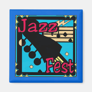 Jazz Fest Guitar in Blue Magnet