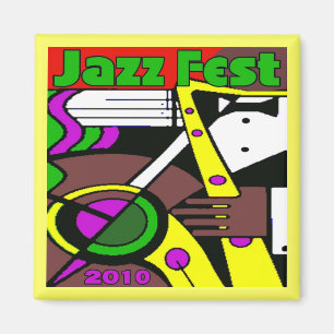 Jazz Fest Poster 2010 Magnet