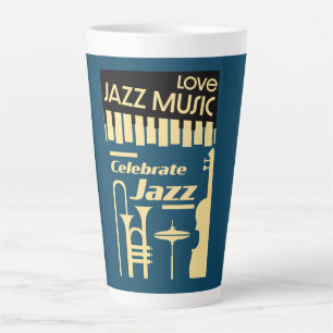  Jazz Festivals And Concerts  Latte Mug