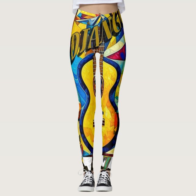 Jazz Gitarre Leggings (Front)