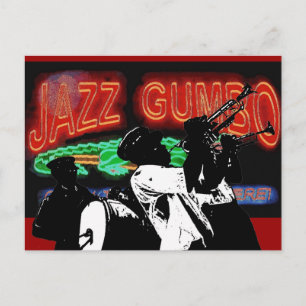 Jazz Gumbo Brass Band Postcard