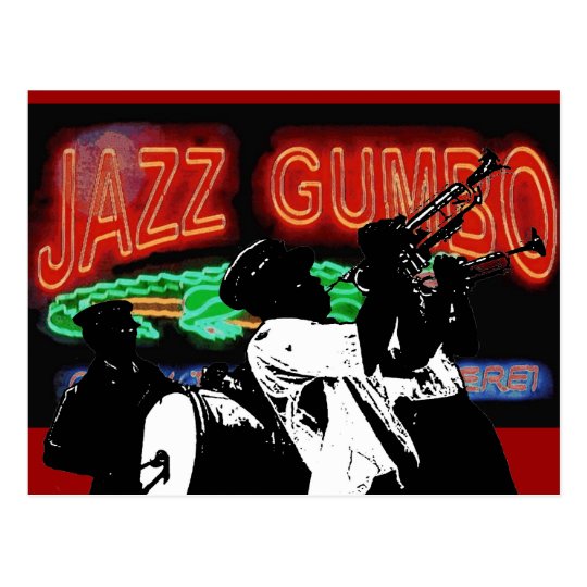 Jazz Gumbo Brass Band Postcard