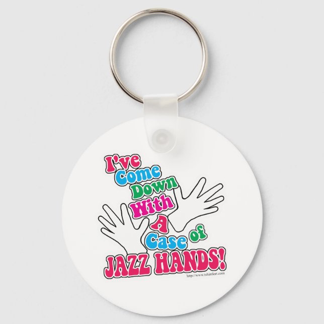 Jazz Hands! Keychain (Front)
