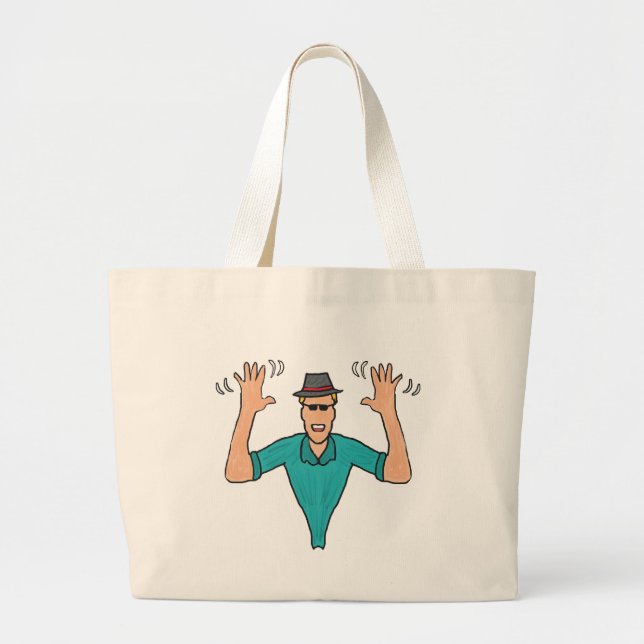 Jazz Hands Large Tote Bag (Front)