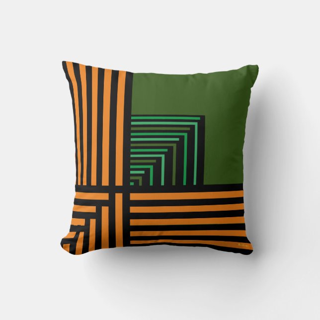 Jazz II Throw Pillow (Front)