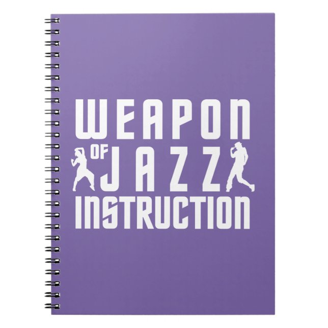 Jazz Instruction custom colour notebook (Front)