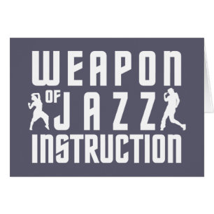 Jazz Instruction custom greeting cards