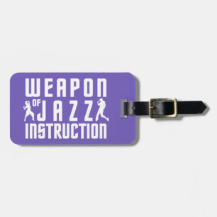Jazz Instruction custom luggage tag