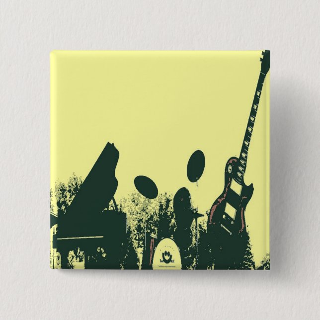 Jazz it Up/Band 2 Inch Square Button (Front)