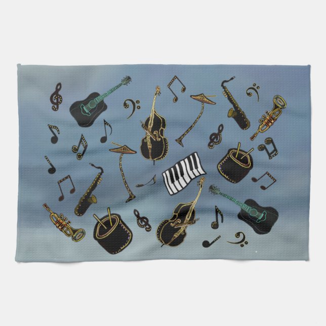 Jazz it Up Kitchen Towel (Horizontal)