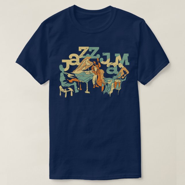 Jazz Jam Jazz Trio Modern Jazz T-Shirt (Design Front)