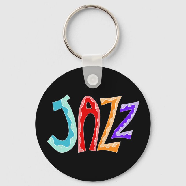Jazz Lettering Keychain (Front)