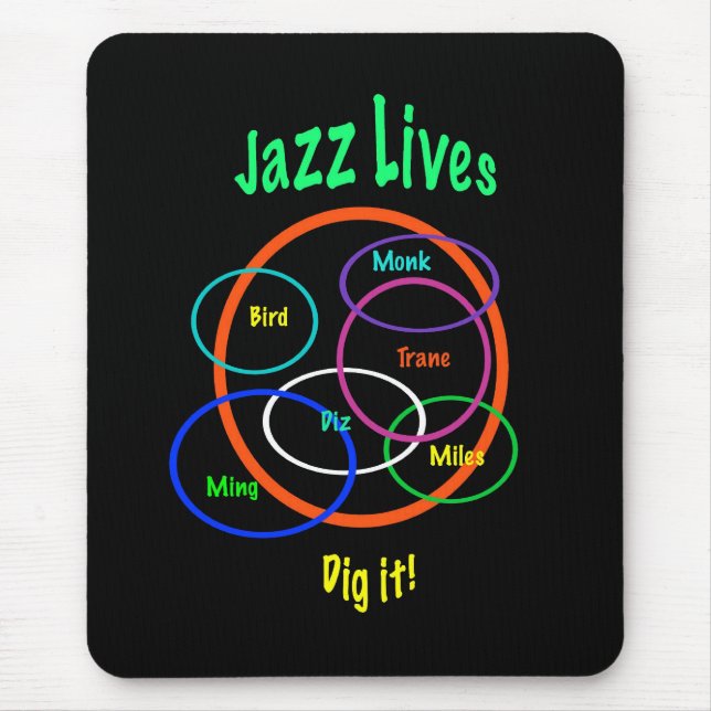 Jazz Lives Mouse Pad (Front)