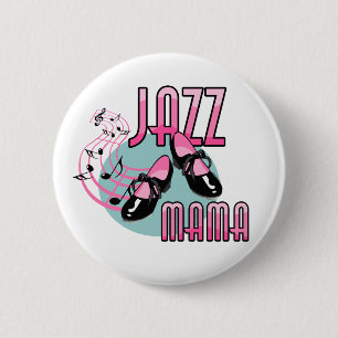 Jazz Mama Tap Dancing 2 Inch Round Button