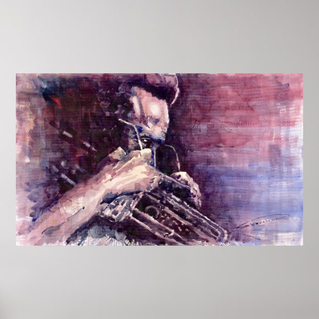 Jazz Miles Davis Meditation Poster (Front)