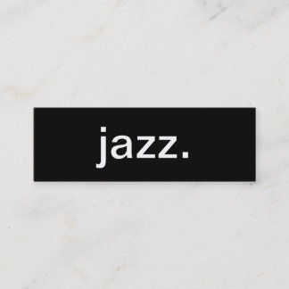 Jazz Music Business Card