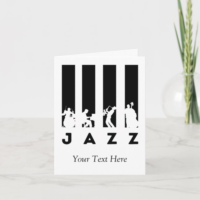 Jazz Music concert personalized Invitation (Front)