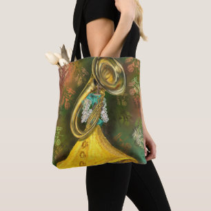 Jazz Music Lady Tuba Player Dance Sac fourre-tout