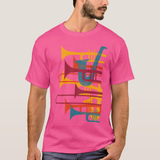 Jazz Music Player 	 Trumpet Retro Vintage Shirt 70