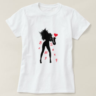 Jazz Music Saxophone Player Woman Funny T-Shirt