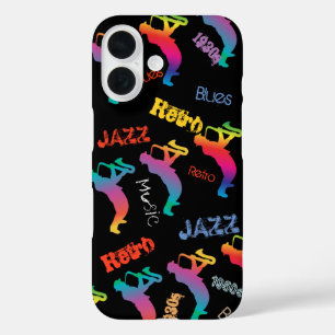 Jazz Musicians Retro Blues Music POP ART iPhone 16 Case