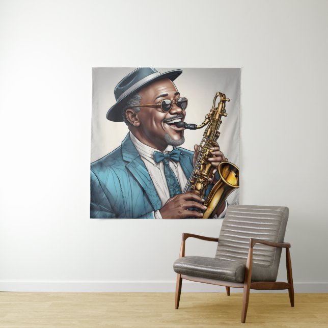 jazz musicians tapestry (In Situ)