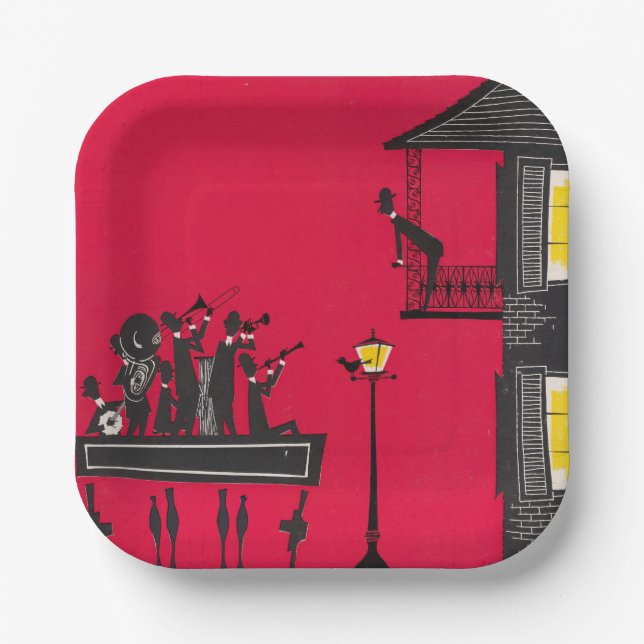 Jazz Paper Plate (Front)