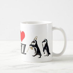 Jazz penguin mug